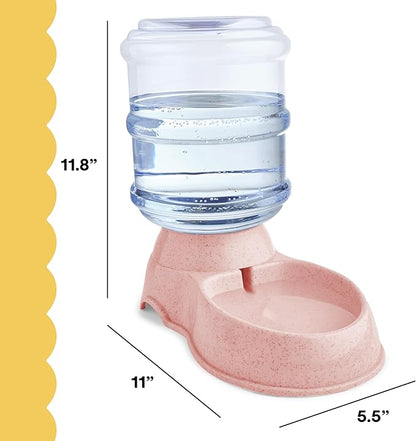 Noa Store Automatic Pet Water Dispenser | 1 and 3 Gallon Cat Water Dispenser and Cat Food Dispenser, H20, BPA-Free, Small and Big Cat feeder and Dog Water Dispenser, Cat Water Bowl and Dog Feeder