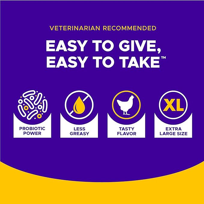 VETRISCIENCE Pinchers XL Pill Hiding Treats for Dogs – Extra Large Pill Hiders Probiotics, Great for Medicine, Large Capsules and Tablets
