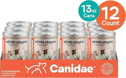 Canidae All Life Stages Premium Wet Dog Food for All Breeds, All Ages, Multi-Protein Chicken, Lamb and Fish Formula, 13 Ounce (Pack of 12)