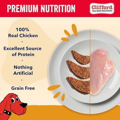 Clifford® Chicken Jerky Dog Treats | Healthy Dog Treats Small Dogs, Medium and Large Dogs | Real Chicken Jerky for Dogs, Grain Free, Rawhide Free Dog Chews - Just Two Ingredients (24oz)