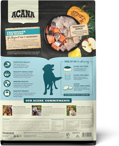 ACANA Grain Free Dry Dog Food, Freshwater Fish Dog Food Recipe, 4.5lb