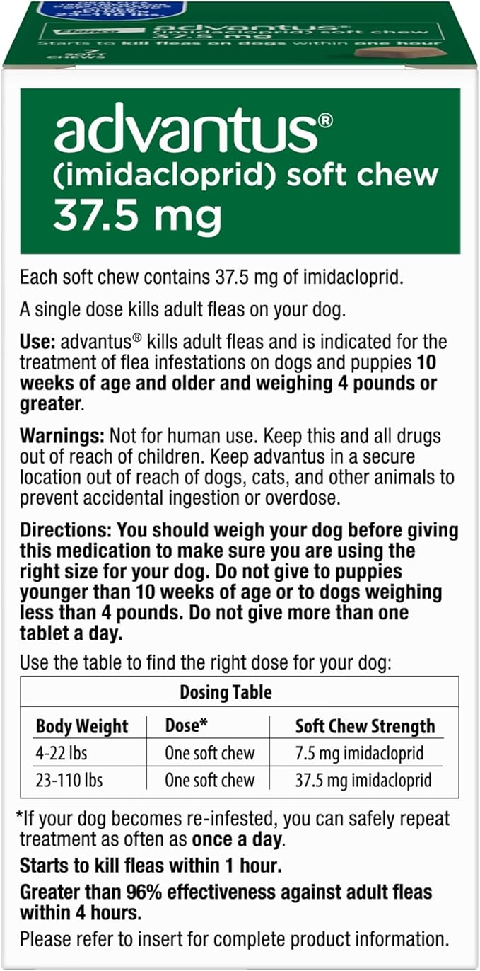 Dog Advantus Chewable Flea Treatment for Dogs 23 - 110 lbs. | 7 ct.