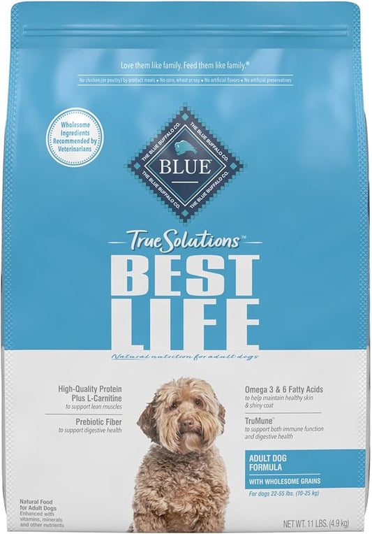 Blue Buffalo True Solutions Best Life Natural Medium Breed Adult Dry Dog Food, Chicken 11-lb