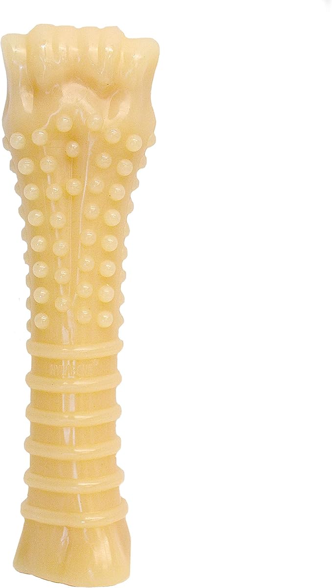 Nylabone Power Chew Textured Femur Bone Chew Toy for Dog, Indestructible Dog Toys for Aggressive Chewers Large Breed, Beef Flavor, X-Large/Souper (1 Count)