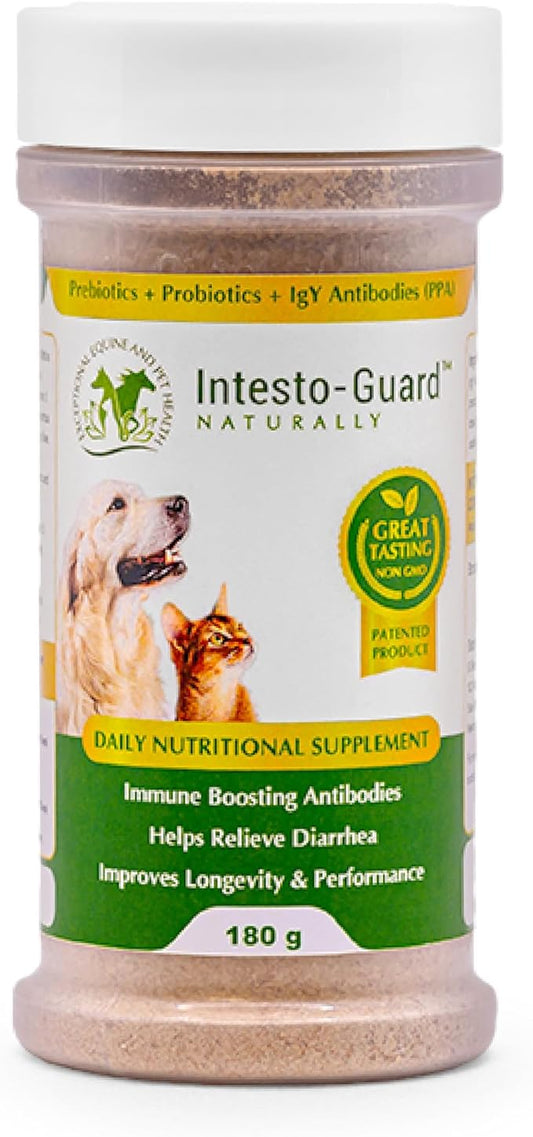 Powder Prebiotic Probiotics for Dogs & Cats Bowel Digestive Immune Support Supports Gut Flora Nutrition Immunity 180G Bottle - 90 Scoops (Powder)