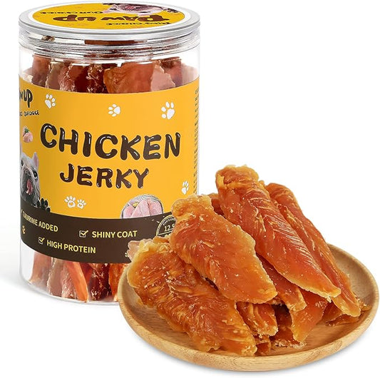Chicken Jerky Dog Treats, Human Grade Chicken Tender, All Natural High Protein Jerky for Dog, Rawhide-Free, No Artificial Flavors, 12.5 oz