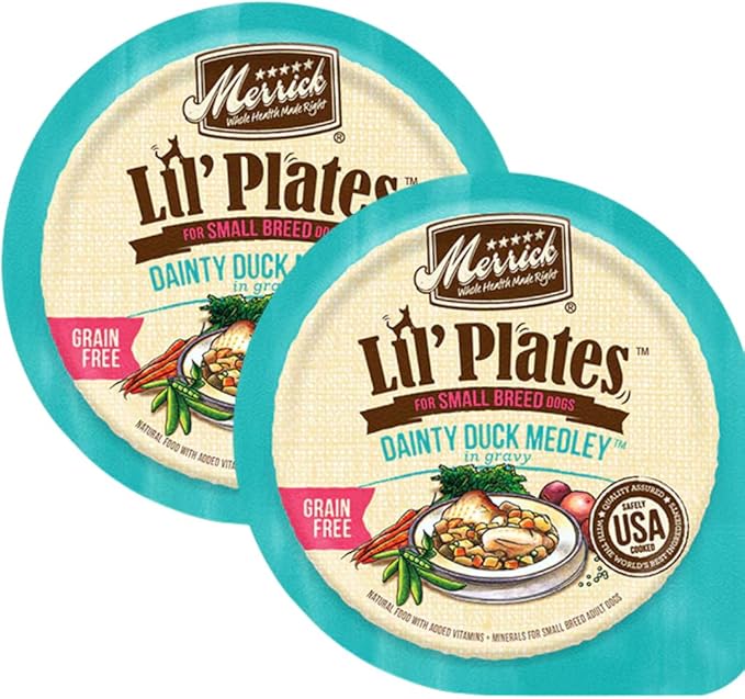 LarasBundle Merrick Lil’ Plates Grain Free Natural Wet Dog Food for Small Dogs Variety Pack Bundle - Canned Dog Food - Wet Puppy Food - Merrick Dog Food