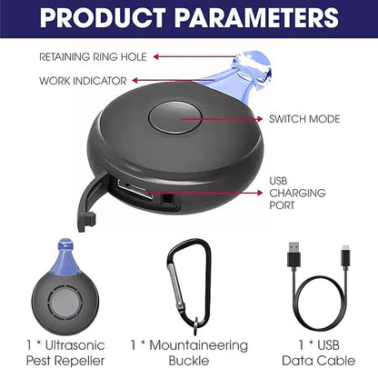 Intelligent Ultrasonic Flea and Tick Repeller for Dogs and Cats - Ultrasonic, Natural, Chemical-Free Tick and Flea Repeller - Flea and Tick Treatment for Dogs