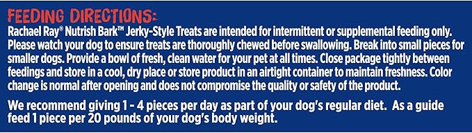Nutrish Rachael Ray Bark Jerky-Style Dog Treats with Real Beef Jerky, Peanut Butter & Bacon, 4.5 Ounce (Pack of 5)