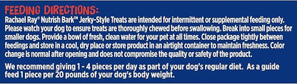 Nutrish Rachael Ray Bark Jerky-Style Dog Treats with Real Beef Jerky, Peanut Butter & Bacon, 4.5 Ounce (Pack of 5)