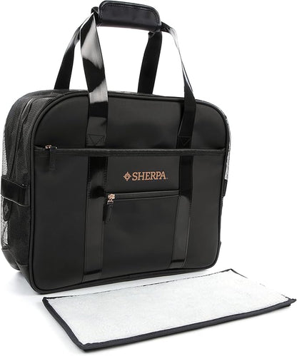 Sherpa Tote Around Town Travel Pet Carrier with Stay Clean Technology - Black, Medium