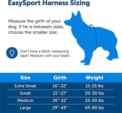 PetSafe EasySport Dog Harness, Adjustable Padded Dog Harness with Control Handle and Reflective Piping, From the Makers of the Easy Walk Harness Apple Green Large