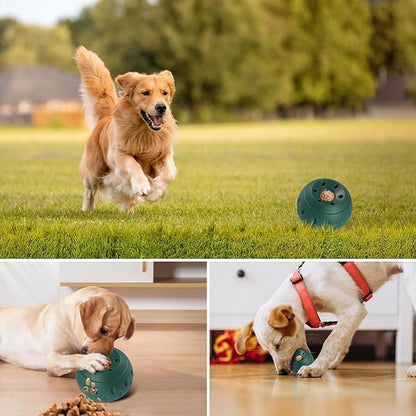 Dog Chew Toy, Interactive Puzzle Treat Dispensing Dog Toy with Silicone Tray Mold to Keep Them Busy, Frozen Fillable Rubber Dog Teething Toy for Small Medium Large Dogs, Sturdy Safe, Easy Clean
