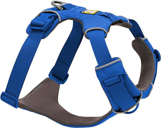 Ruffwear, Front Range Dog Harness, Reflective and Padded, No Pull Harness for Training and Everyday, Blue Pool, XX-Small