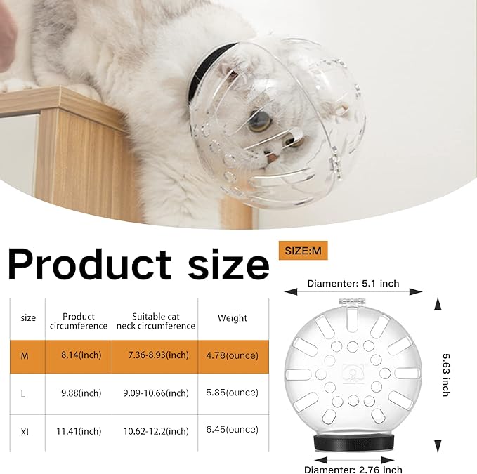 Cat Muzzle for Grooming,Bubble Muzzle and Boots for Nail Trimming,Cat Grooming Mask with Anti Bite,Cat Astronaut Helmet,Cat Breathable Muzzle and Silicone Paw Covers