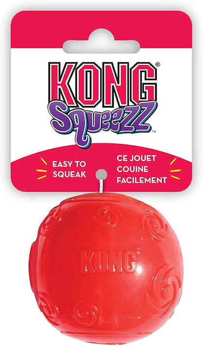 KONG Squeezz Ball Dog Toy, Medium, 2 Pack, Colors Vary