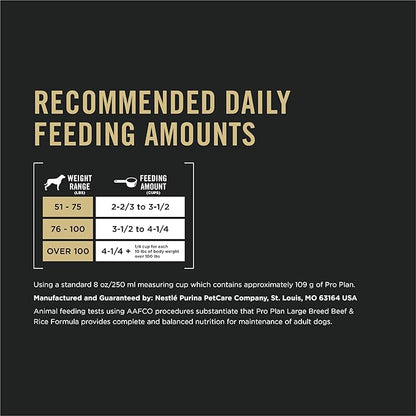 Purina Pro Plan Joint Health Large Breed Dog Food with Probiotics for Dogs, Beef & Rice Formula - 18 lb. Bag