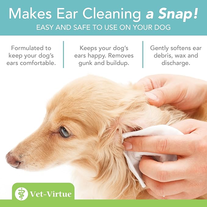 Fragrance Free Ear Wipes for Dogs (2-Pack)