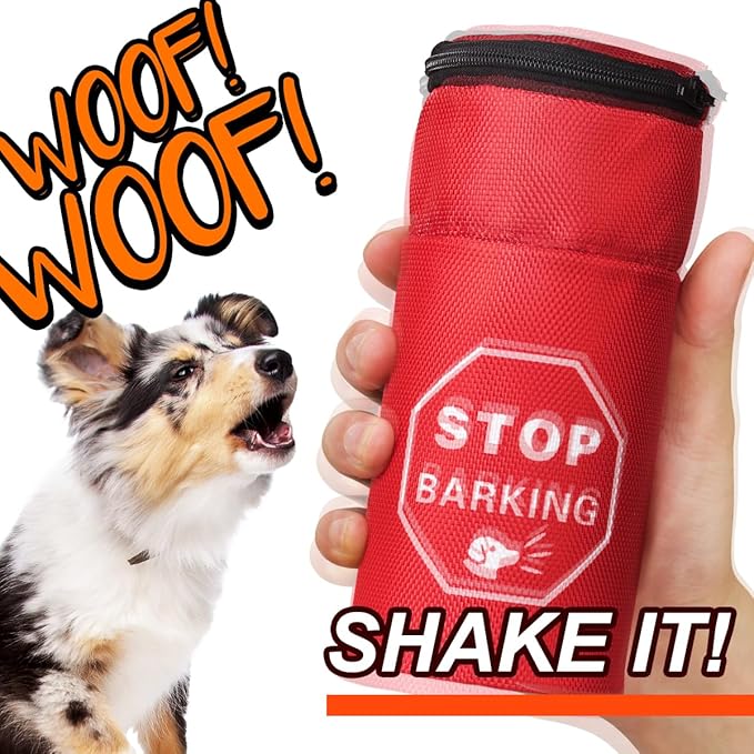 Dog Shaker Can, Stop Barking, Dog Bark Silencer, Barking Deterrent, Dog Training & Behavior Aids, Anti Bark Control, No Shock, Loud, Pet Corrector