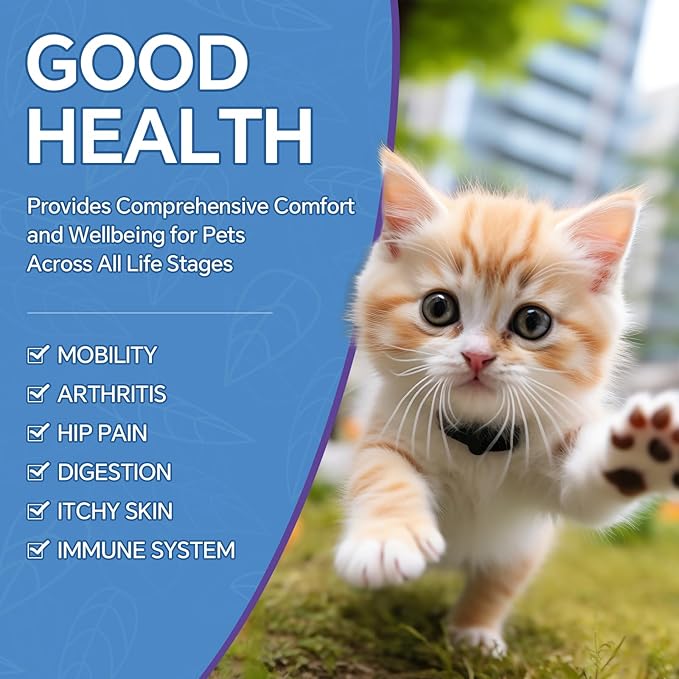 Hemp Oil for Dogs and Cats - Omega-3, 6, 9 Rich Organic Extract - Eases Pet Anxiety, Pain, Skin & Coat Health - Stress Relief, Hip & Joint Support - Calming Treats (2 Pack)