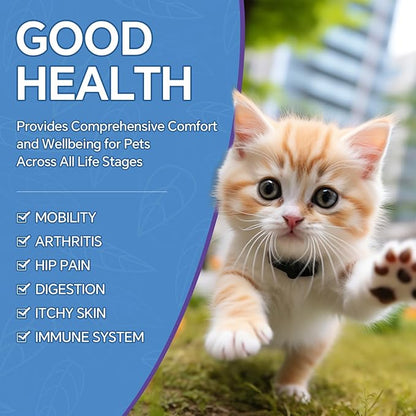 Hemp Oil for Dogs and Cats - Omega-3, 6, 9 Rich Organic Extract - Eases Pet Anxiety, Pain, Skin & Coat Health - Stress Relief, Hip & Joint Support - Calming Treats (2 Pack)