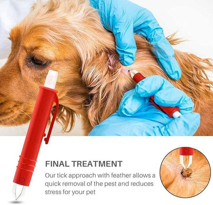 Home Tick Remover Tool Set Pet Dog Tick Remover Tool Set Tick Hook Flea Tick Tweezers Clip Remover Flea Comb Magnifying Glass for Dogs Cats (7)