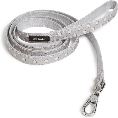 Vera Bradley Women's Recycled Lighten Up Water-repellent Pet Leash, Tennis Ball Dots, Medium