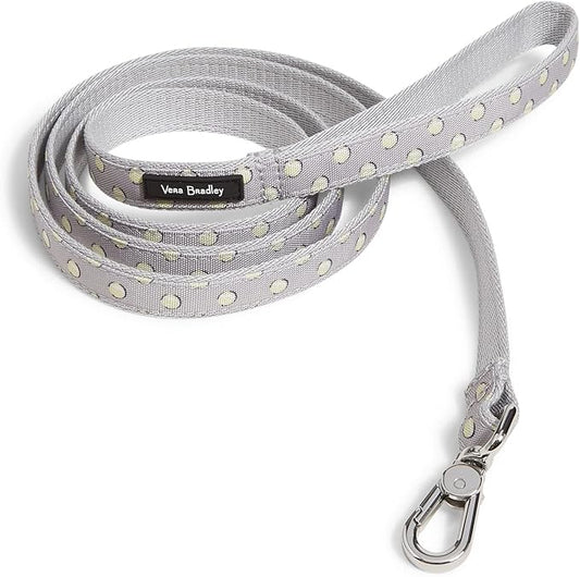 Vera Bradley Women's Recycled Lighten Up Water-repellent Pet Leash, Tennis Ball Dots, Medium