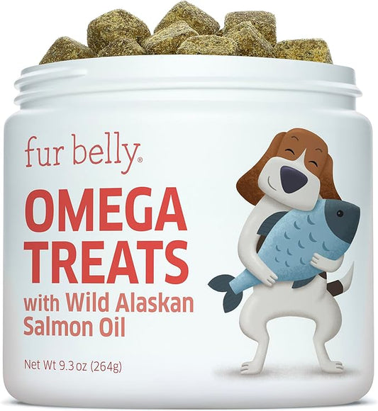 Salmon Oil for Dogs - Wild Alaskan Fish Oil for Dogs - Omega 3 for Dogs - Itch Relief for Dogs - Dog Joint Health - Dog Allergy Relief- Dog Itch Relief - 120 Dog Fish Oil Soft Chews