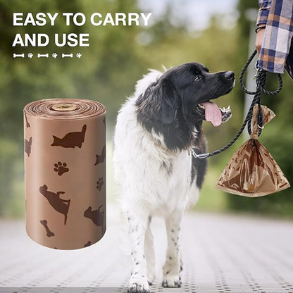 Dog Poop Bags Rolls with Unscented, 360 Count Leak-Proof Large Doggie Bag for Poop, Extra Thick Doggy Waste Bags, Unscented, Pet Waste Bags Holder Outdoor Puppy Walking and Traveling