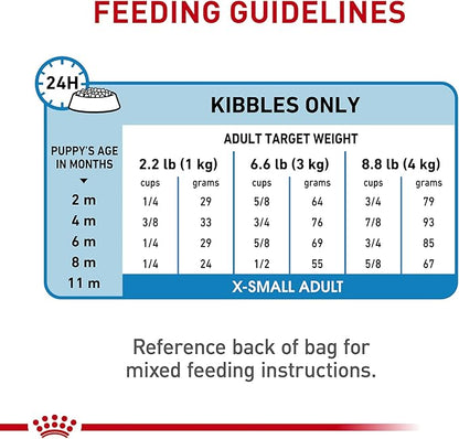 Royal Canin Size Health Nutrition X-Small Puppy Dry Dog Food, 3 lb Bag Size Health Nutrition X-Small Puppy Thin Slices in Gravy Wet Dog Food, 3 oz can (12-Count)