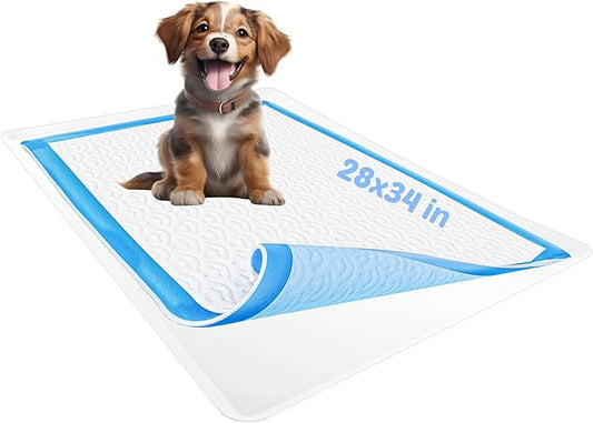Skywin Dog Pad Holder Tray for 28 x 34 Inches Training Pads (White) - Easy to Clean and Store Perfect for Dog Potty Tray – Silicon Wee Wee Pad Holder, No Spill Pee Pad Holder for Dogs