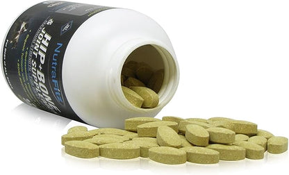 Hip Bone and Joint Supplement for Dogs -Glucosamine Chondroitin for Dogs, MSM, Organic Turmeric - Hip Dysplasia, ACLs - Best Dog Joint Supplement for Joint Support - 120 Tablets