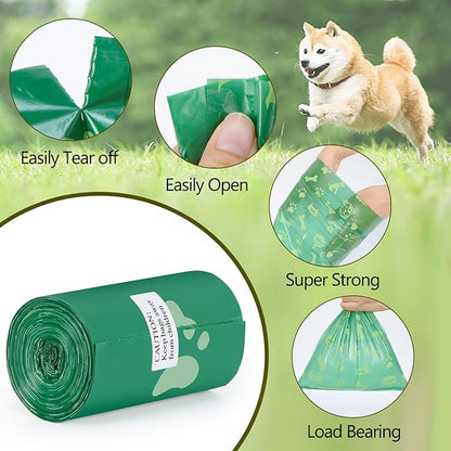 Dog Poop Bags Biodegradable Scented: Leak Proof Dog Waste Bags With 1 Dispenser, Eco-Friendly 34 Rolls Refills 25Bags/Roll Poop Bags for Dog - 850 Counts