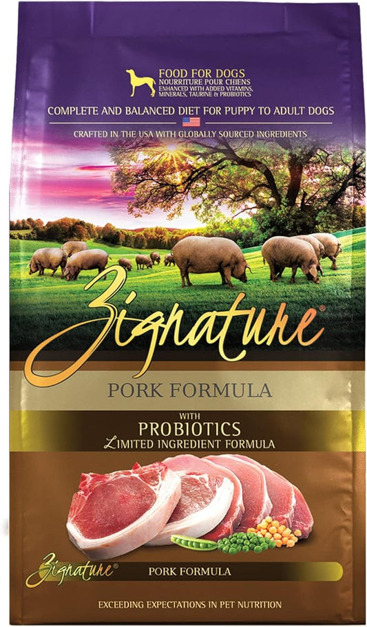 Zignature Pork Limited Ingredient Formula Dry Dog Food 25lb