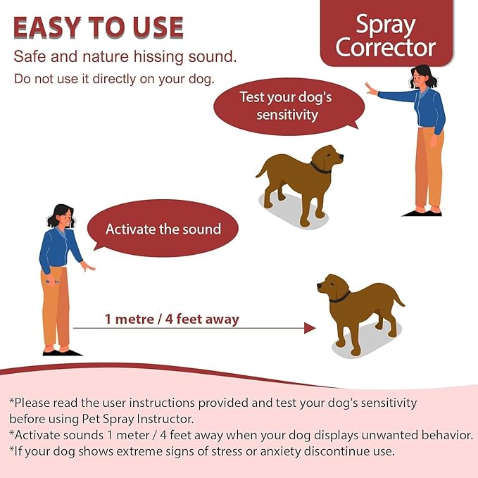 HGFLMR Spray Corrector Dog Trainer, 80ml 1 Pack Corrector for Dog to Stops Barking/Jumping Up/Food Stealing/Place Avoidance/Attacks & Unwanted Dog Behaviour