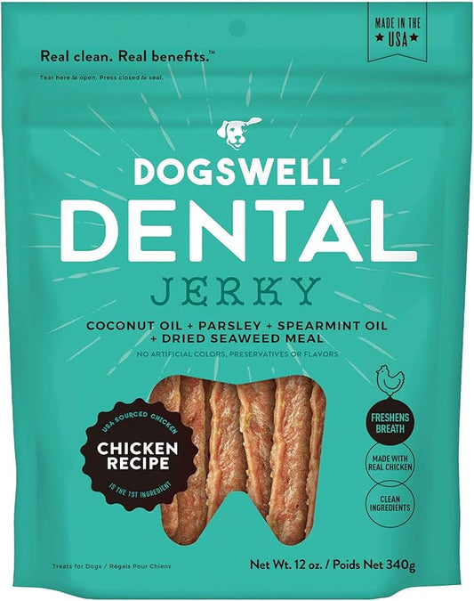 DOGSWELL Dental Chicken Jerky 12 Ounce
