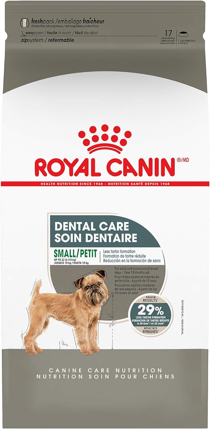Royal Canin Small Dog Dental Care Dry Dog Food, 17 lb bag
