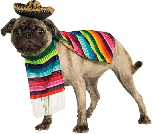 Rubie's Serape and Hat Pet Costume, X-Large