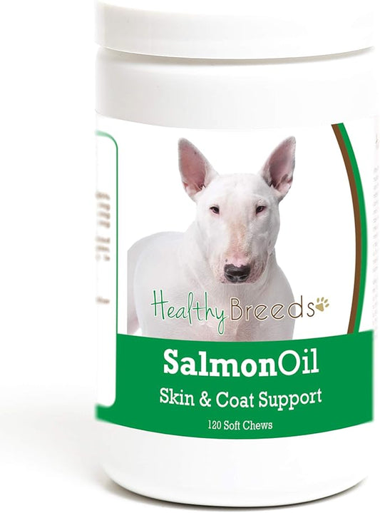 Healthy Breeds Bull Terrier Salmon Oil Soft Chews 120 Count