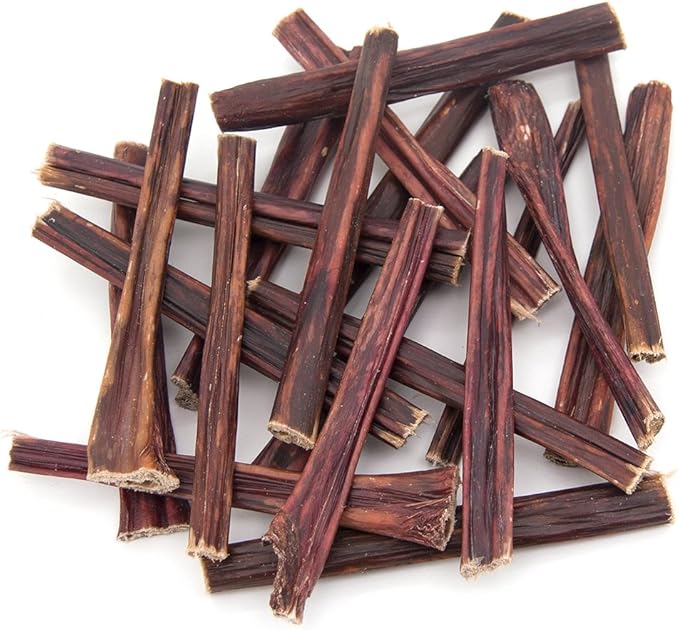 Best Pet Supplies GigaBite 6 Inch Beef Gullet Jerky Sticks (20 Pack) - All Natural, Free Range Beef Esophagus Stick Dog Treat