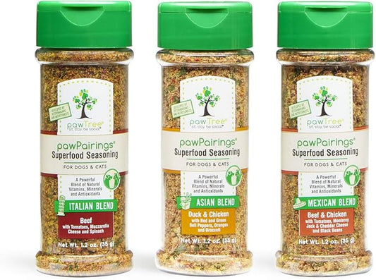pawTree Food Toppers for Dogs & Cats - Boost Your Pet's Mealtime with These Delicious Pet Food Seasonings - Dry Mixers and Seasonings - Flavor Enhancer for Picky Eaters & Appetite Stimulation