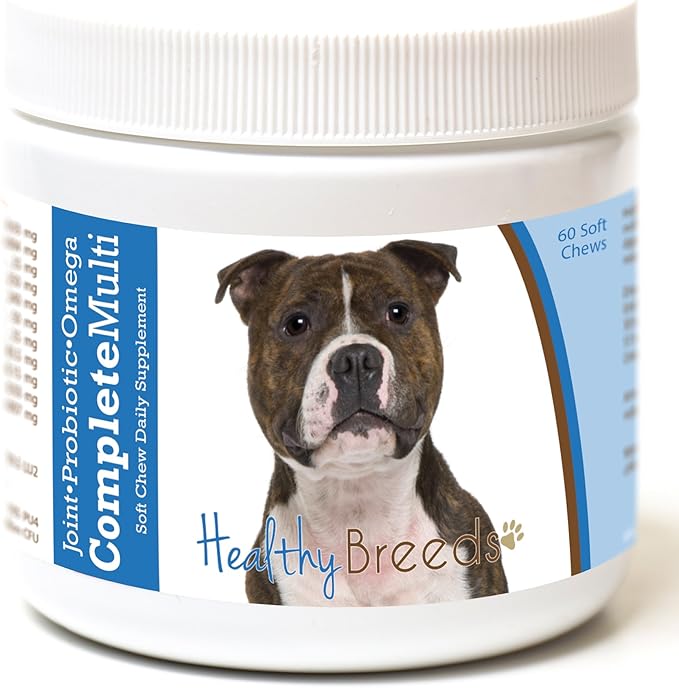 Healthy Breeds Staffordshire Bull Terrier All in One Multivitamin Soft Chew 60 Count