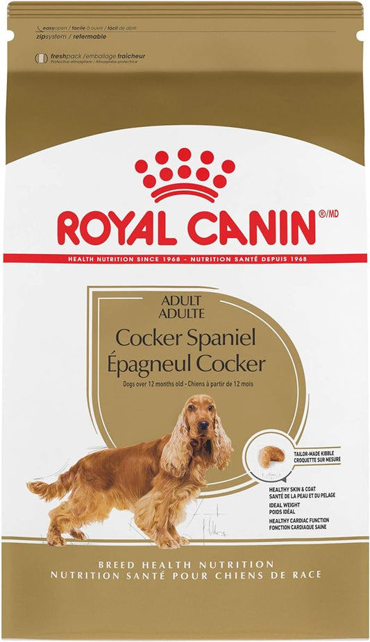 Royal Canin Cocker Spaniel Adult Dry Dog Food, 25 lb bag