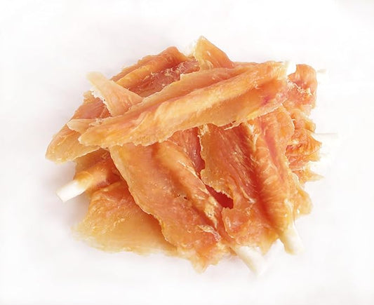 Dog Treats, Rawhide Sticks Insert Chicken Breast, Dogs Chew Treats, 5.5 Inch, 8 oz