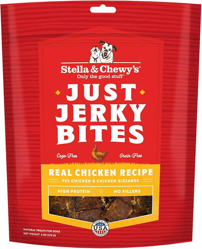 Stella & Chewy's Just Jerky Bites Real Chicken Recipe Dog Treats, 6 oz. Bag