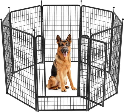 FXW Rollick Dog Playpen for Yard, RV Camping│Patented, 50 inch 8 Panels