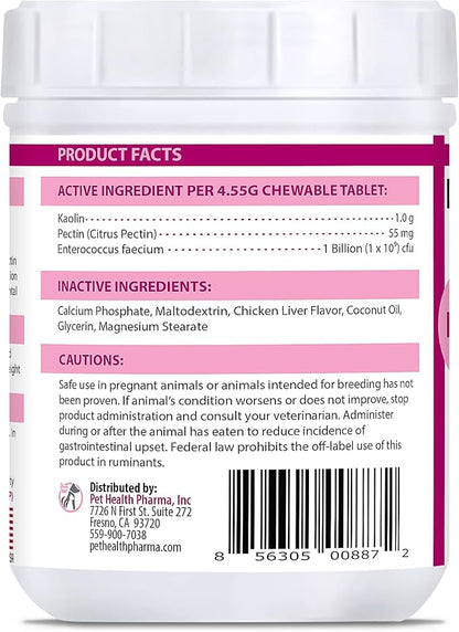 Tru-Pectin Anti-Diarrheal for Dogs & Cats, 250 Tablets– Chicken Liver Flavor –Helps Reduce Occasional Loose Stool & Diarrhea, Balance Gut pH, Support Normal Digestion & Gut Flora -Made in USA