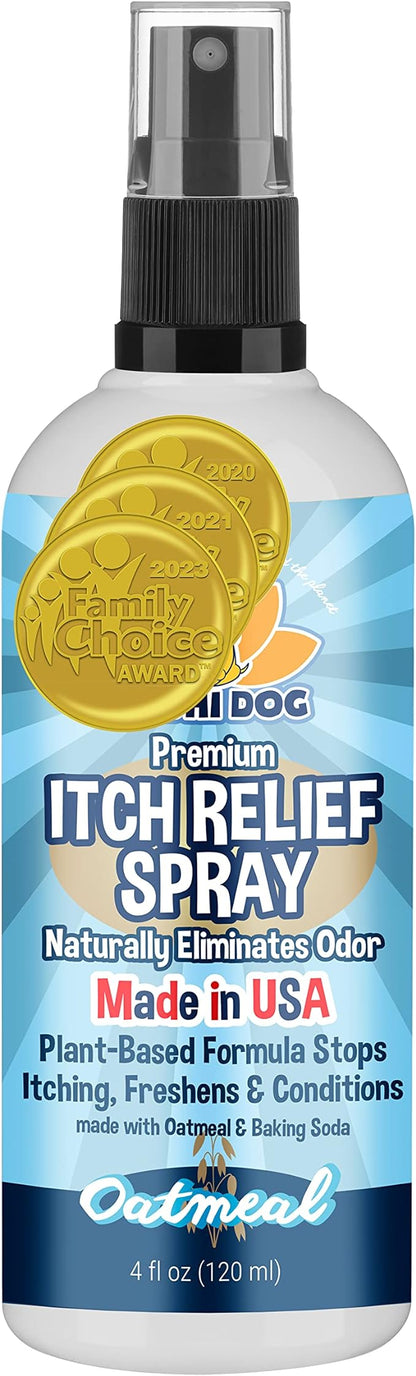 Bodhi Dog Anti Itch Spray | Soothing Relief for Dry, Itchy, Bitten or Allergy Damaged Skin Treatment | Anti Itch Spray for Dogs & Cats | Made in United States of America (Oatmeal, 4 oz)