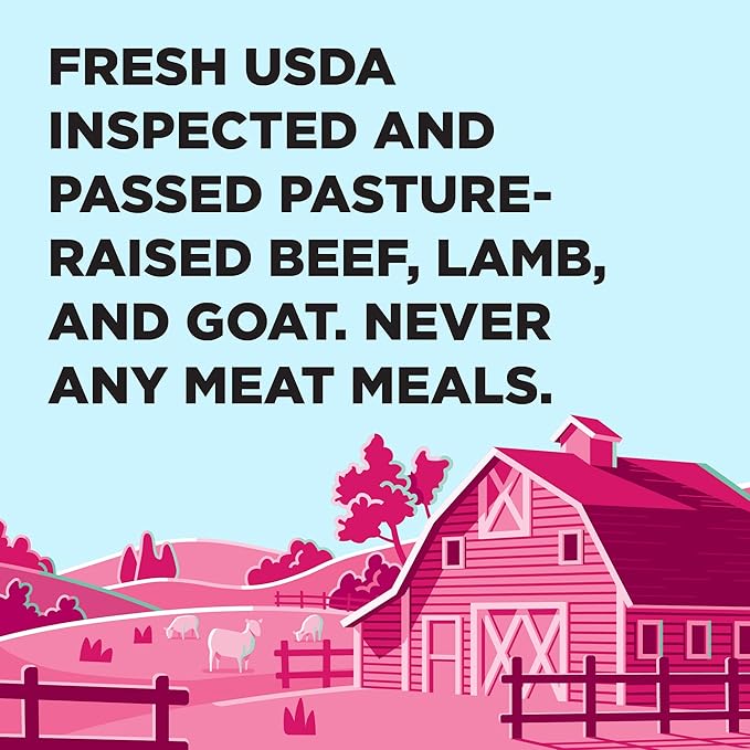 BIXBI Liberty Grain Friendly Dry Dog Food, Rancher's Red Recipe, 22 lbs - Fresh Meat, No Meat Meal, No Fillers - Gently Steamed & Cooked - No Soy, Corn, Rice or Wheat for Easy Digestion - USA Made